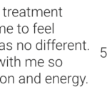 Text about treatment and energy, partially visible and incomplete.